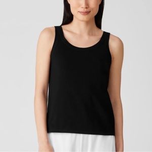 Eileen Fisher- Stretch Jersey Knit Scoop Neck Tank. Size S